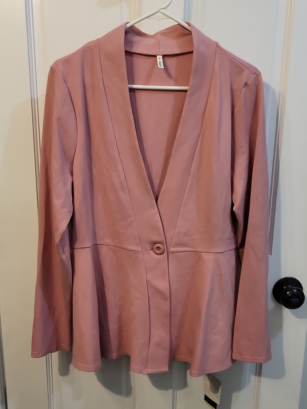 HALARA Rose Blush Single-Button Blazer